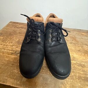 Timberland Men Oxford Shoes Black Leather Round Toe sz 12